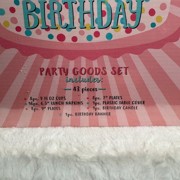Birthday Party In A Box Set 43 PIECES Happy Birthday Set NEW Sealed - Picture 2 of 3